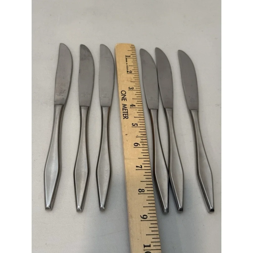 Lot of 6 Vintage Montgomery Ward Stainless Japan 9
